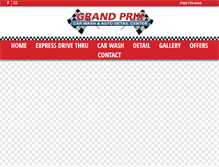 Tablet Screenshot of grandprixcarwashanddetail.com